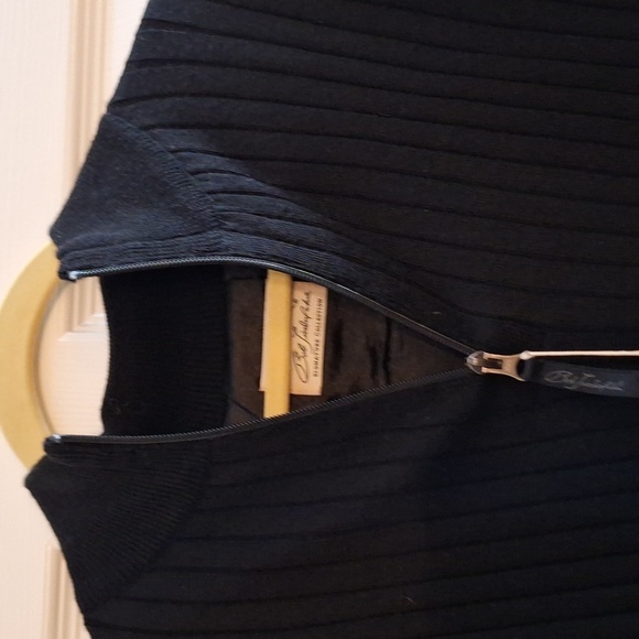 Bob Timberlake Signature Collection men's sweater 1/4 zip black size large lined - Picture 6 of 14